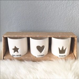 Rae Dunn Tea Light Candle Holders